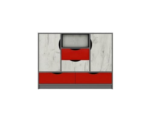 Comoda Yasen Disney 2D4S papaveru