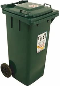 Мусорный контейнер Hydro-S 120L Plastic Green