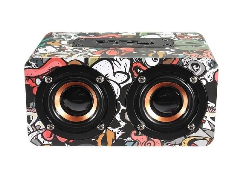 Портативная колонка HELMET Super Bass W5 Graffiti