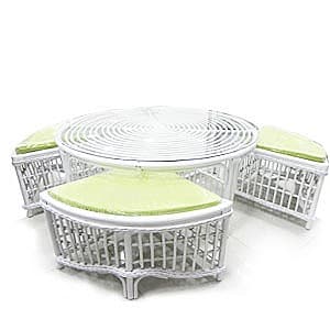 Set de mobila de grădină All Home Round White