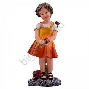 Decor pentru gradina Art Figure Fetita cu trandafir (5.522)