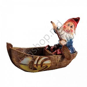 Decor pentru gradina Art Figure Pitic cu barca (mic) (4.100)