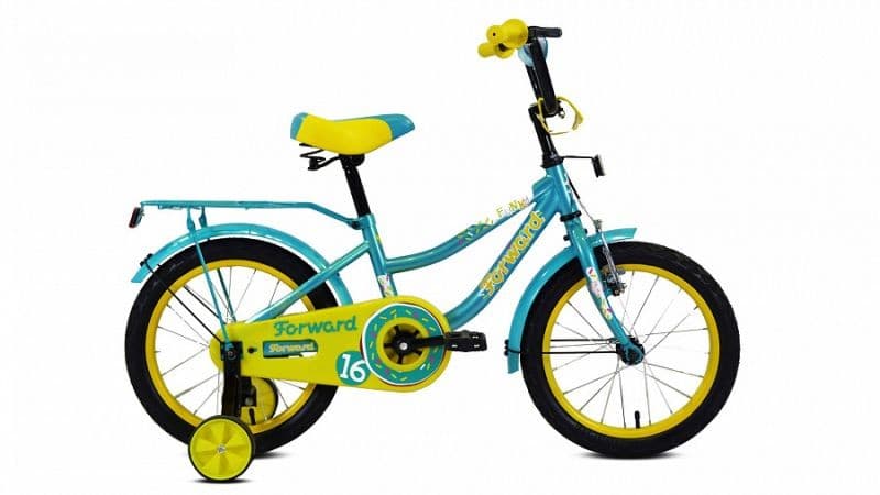 Bicicleta pentru copii Forward Funky 16 Turquoise/Yellow