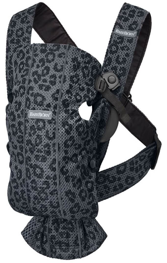 Рюкзак-кенгуру BabyBjorn Mini Anthracite/Leopard 3D Mesh