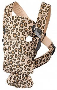 Marsupiu BabyBjorn Mini Beige/Leopard Cotton