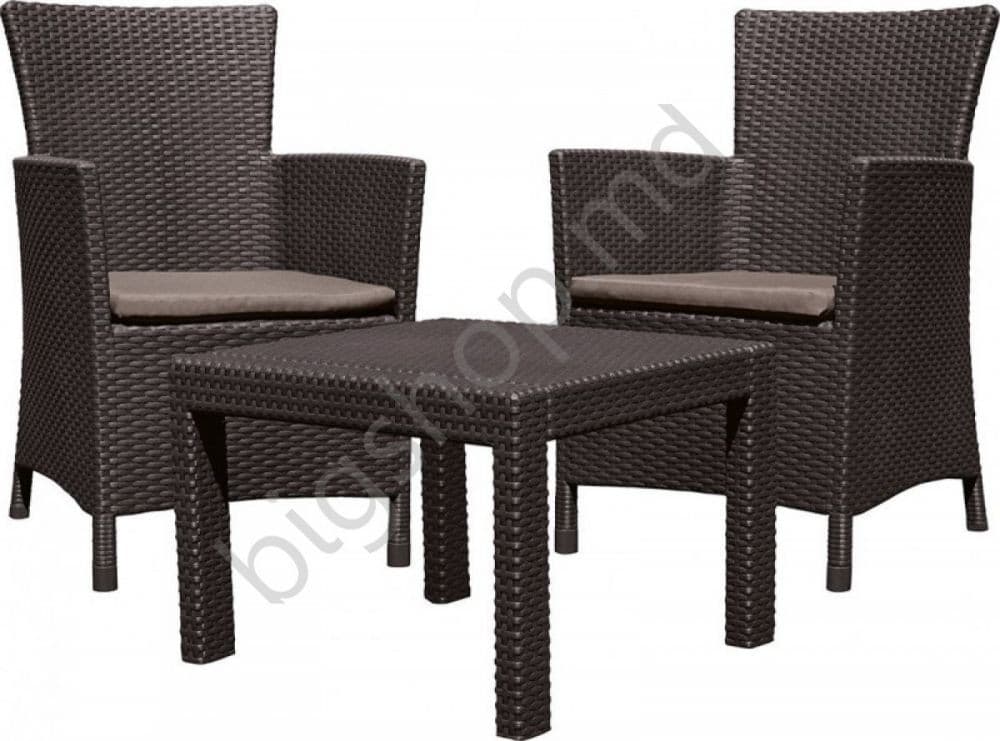 Set de mobila de grădină Allibert Rosario Balcony Set Brown