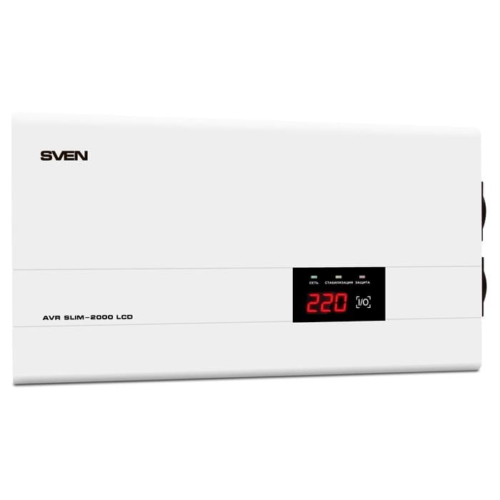 Stabilizator de tensiune SVEN SLIM AVR-2000 LCD 1200W